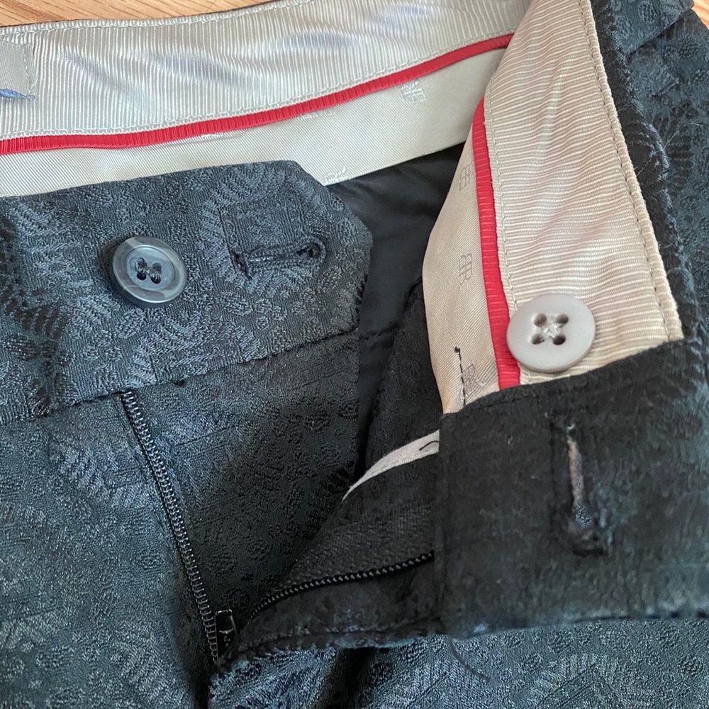 Black Pattern Work Pant - Picture 6 of 7